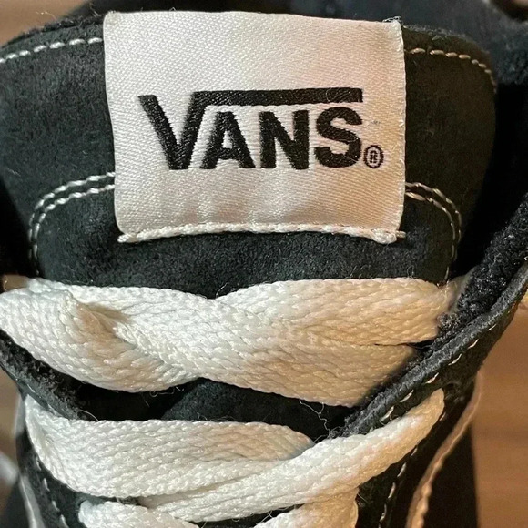 Vans Off The Wall Sk8 Hi Trainers Black Suede Men's Sz 10.5 - Picture 9 of 10